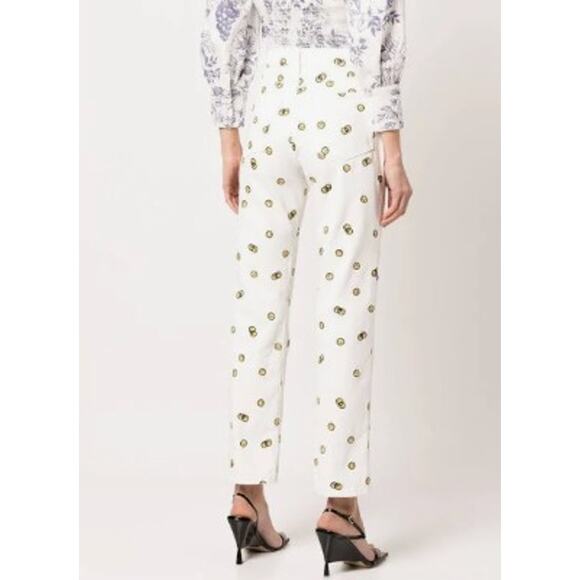 Reformation Mixed Emotions High Rise Straight Jeans Size 26 White - Picture 11 of 11